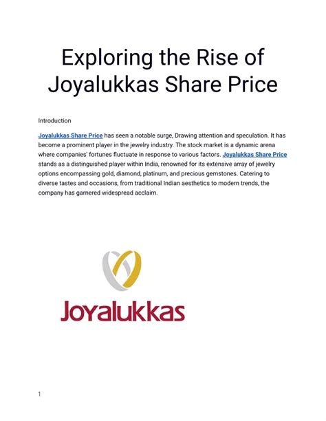 joyalukkas share price today nse - Joyalukkas turnover.